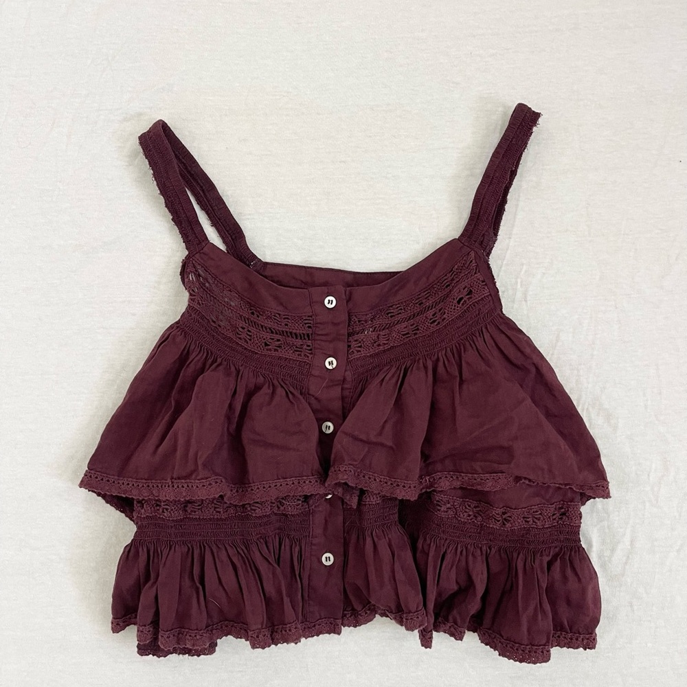 Purple Free People Crop Size S